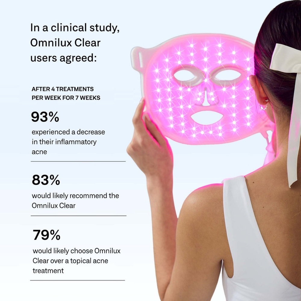Clear LED Light Therapy Mask - Picture 2 of 5